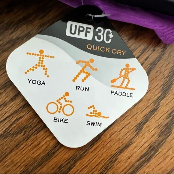 New Zero Xposur Keyhole 2-in-1 Tankini Swim Top‎ Purple UPF 30+ Sun Smart Size S - Picture 6 of 8